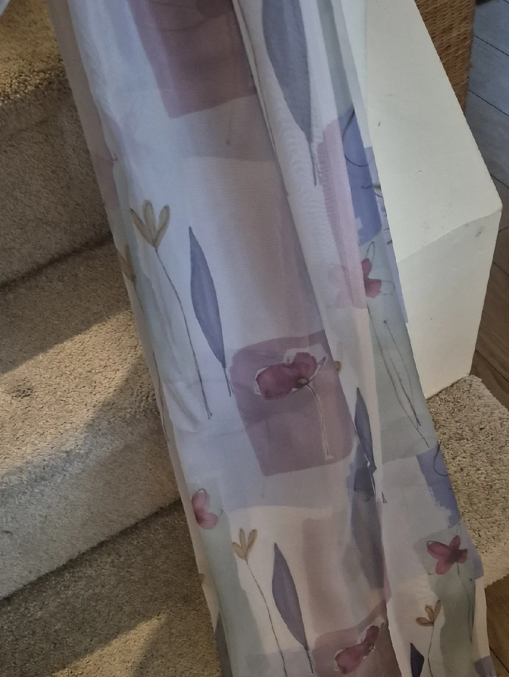 Long Floral Window Scarf 210x59